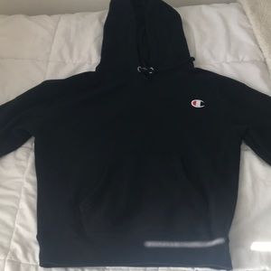 Black champion hoodie